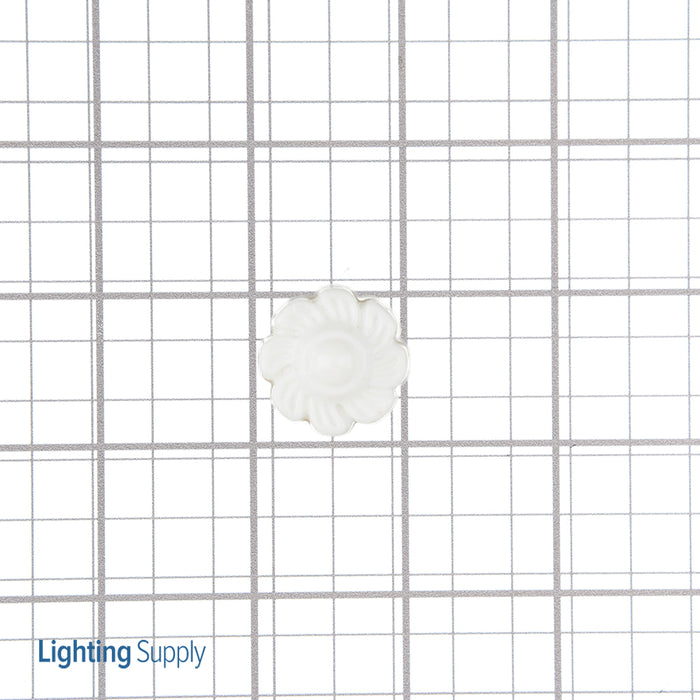 SATCO/NUVO Plastic Lock-Up Cap 1/8 IP 1 Inch Diameter White Finish (90-822)