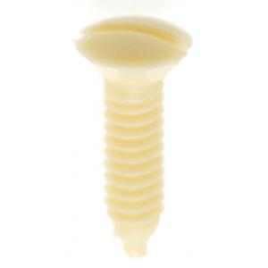 SATCO/NUVO Plastic Switch Plate Screw 6/32 Ivory Plastic 1/2 Inch Length (90-539)