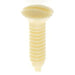 SATCO/NUVO Plastic Switch Plate Screw 6/32 Ivory Plastic 1/2 Inch Length (90-539)