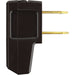 SATCO/NUVO Quick Connect Flat Plug Black Finish Non Polarized 18/2-Spt-2 And 16/2 SPT-2 15A 125V (90-1084)