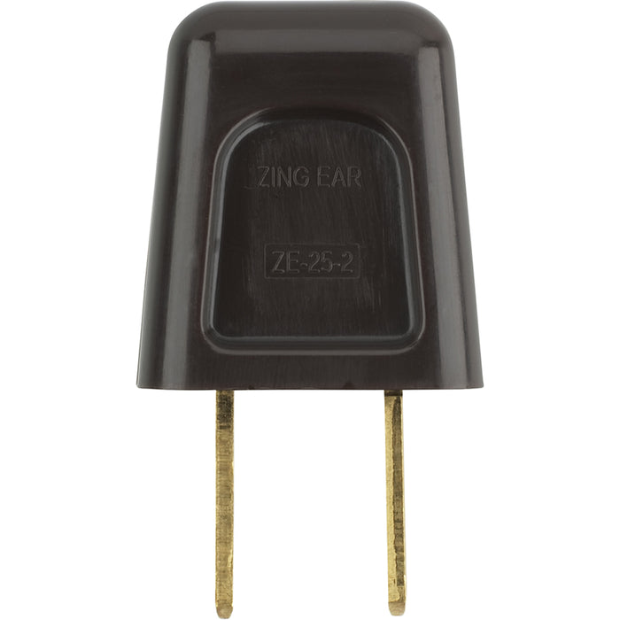 SATCO/NUVO Quick Connect Plug Polarized 18/2 SPT-2 6A-125V Brown Finish (90-2608)