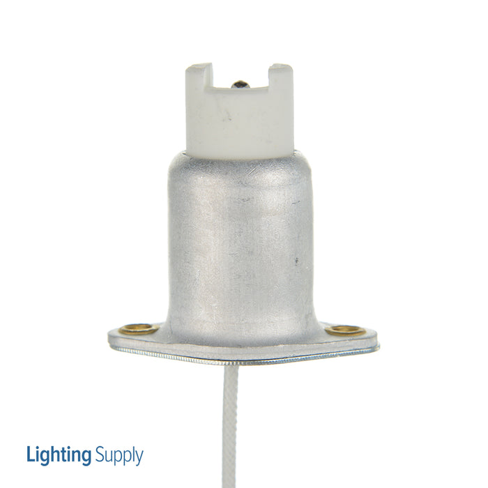 SATCO/NUVO Recessed Contact Lamp Holder R75/Rx75 Base Rear Flange Mounting 18 Inch Wire 1500W 600V (80-2365)