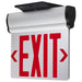 SATCO/NUVO Red (Mirror) Edge-Lit LED Exit Sign 90-Minute NiCad Battery Backup 120/277V Dual-Face Top/Back/End Mount (67-111)