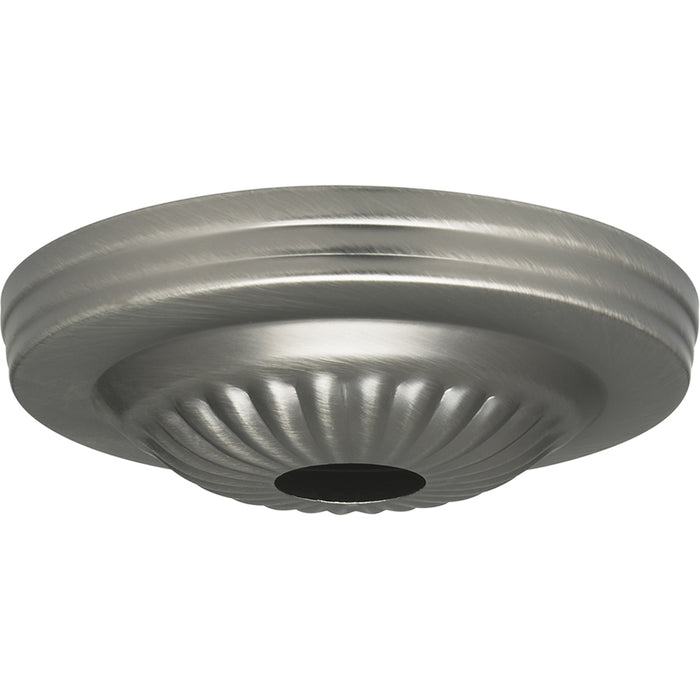SATCO/NUVO Ribbed Canopy Only Brushed Pewter Finish 5 Inch Diameter 1-1/16 Inch Center Hole (90-1845)