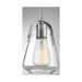 SATCO/NUVO Skybridge 1-Light Mini Pendant Fixture Brushed Nickel Finish With Clear Glass (60-7116)