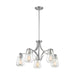 SATCO/NUVO Skybridge 5-Light Chandelier Fixture Brushed Nickel Finish With Clear Glass (60-7115)