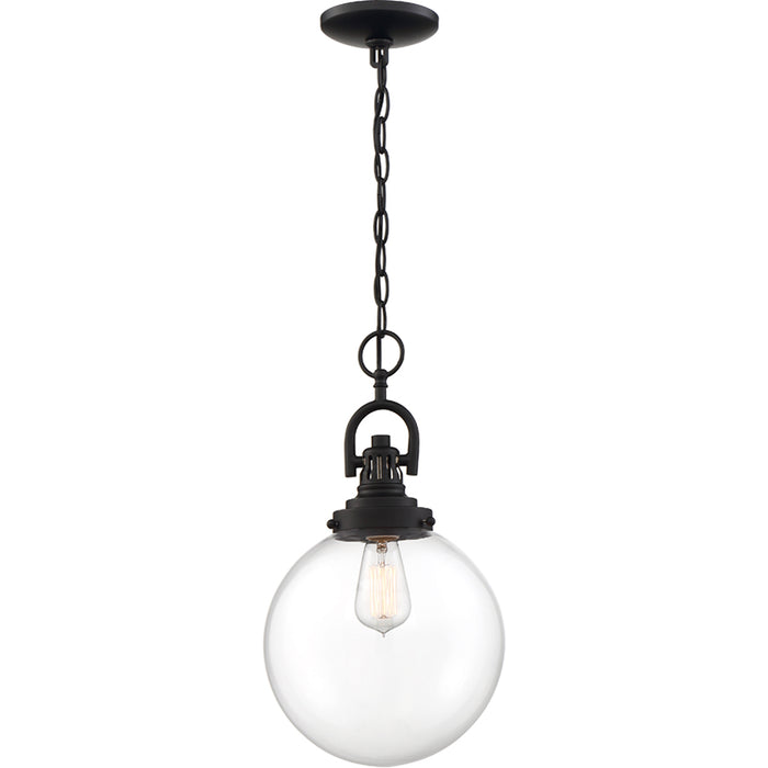 SATCO/NUVO Skyloft 1-Light Pendant Fixture Aged Bronze Finish With Clear Glass (60-6673)