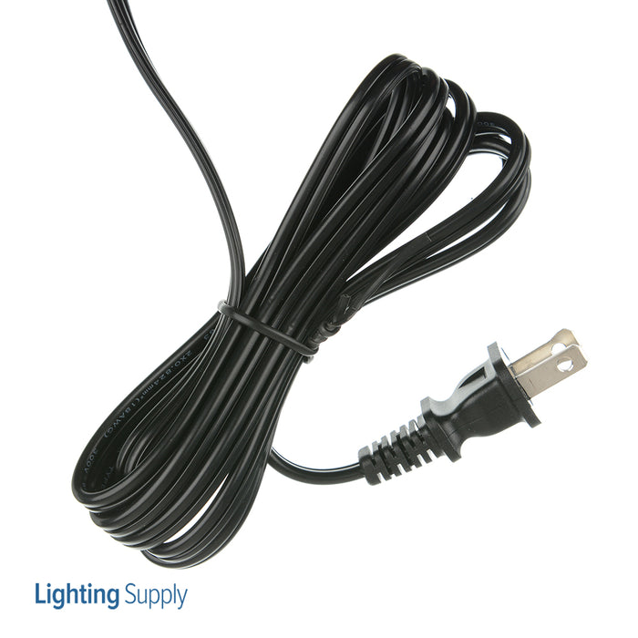 SATCO/NUVO Slide-Floor Lamp Dimmer 500W-120V 4.3A Rating Black Finish 7 Foot Length SPT-2 Black Wire (90-1070)