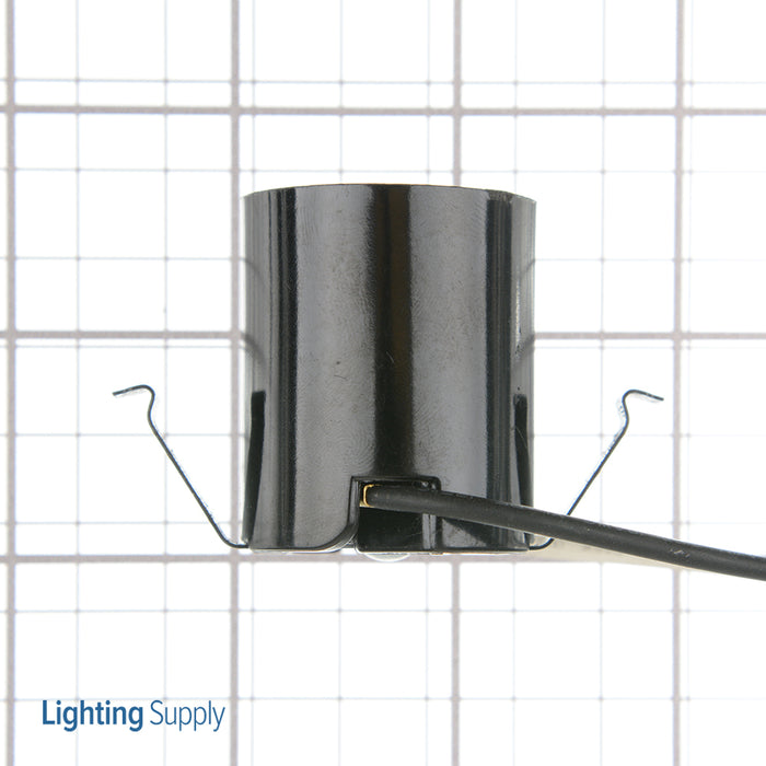 SATCO/NUVO Snap-In Socket For 3-1/4 Inch-4 Inch Holders 12 Inch AWM B/W Leads 125C 1-1/2 Inch Height 1-1/4 Inch Diameter 660W 250V (80-1645)