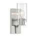 SATCO/NUVO Sommerset 1-Light Vanity Fixture Brushed Nickel Finish With Clear Glass (60-7171)