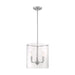 SATCO/NUVO Sommerset 3-Light Pendant Fixture Brushed Nickel Finish With Clear Glass (60-7177)