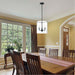 SATCO/NUVO Sommerset 3-Light Pendant Fixture Matte Black Finish With Clear Glass (60-7277)