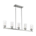 SATCO/NUVO Sommerset 5-Light Island Pendant Fixture Brushed Nickel Finish With Clear Glass (60-7176)