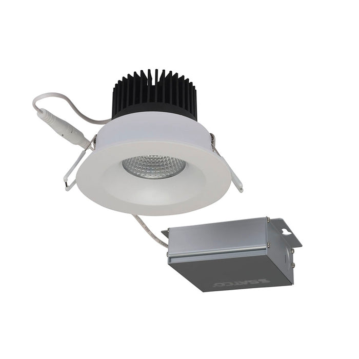 SATCO/NUVO SPRINT 12W LED Direct Wire Downlight 3.5 Inch 3000K 120V Dimmable Round Remote Driver White (S11630)