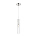 SATCO/NUVO Spyglass 1-Light Mini Pendant Fixture Polished Nickel Finish With Clear Glass (60-6866)