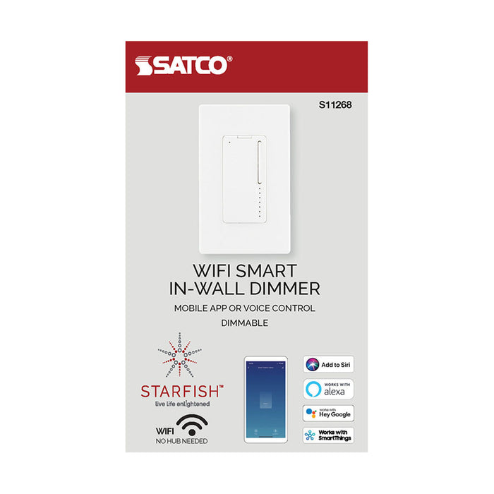 SATCO/NUVO Starfish Smart Technology Wall Dimmer White Finish (S11268)