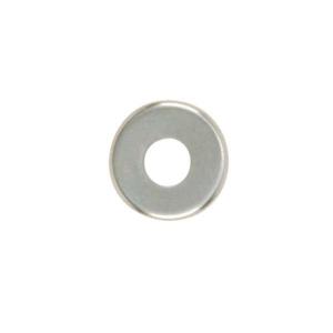 SATCO/NUVO Steel Check Ring Curled Edge 1/8 IP Slip Nickel Plated Finish 1/2 Inch Diameter (90-1661)