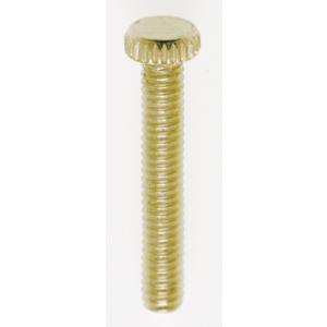SATCO/NUVO Steel Knurled Head Thumb Screw 8/32 1 Inch Length Brass Plated Finish (90-031)