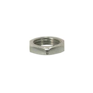 SATCO/NUVO Steel Locknut 1/8 IP 1/2 Inch Hexagon 1/8 Inch Thick Unfinished (90-187)