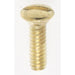 SATCO/NUVO Steel Switch Plate Screw 6/32 Brass Plated Finish 1/2 Inch Length (90-538)