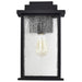 SATCO/NUVO Sullivan 1-Light Large Wall Lantern Matte Black With Clear Seeded Glass (60-7376)