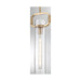 SATCO/NUVO Teresa 1-Light Cylinder Pendant Fixture Burnished Brass Finish With Clear Glass (60-7143)