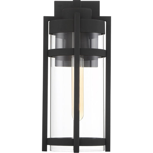 SATCO/NUVO Tofino 1-Light Medium Lantern Textured Black Finish With Clear Seeded Glass (60-6572)