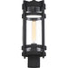 SATCO/NUVO Tofino 1-Light Post Lantern Textured Black Finish With Clear Seeded Glass (60-6575)