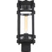 SATCO/NUVO Tofino 1-Light Post Lantern Textured Black Finish With Clear Seeded Glass (60-6575)