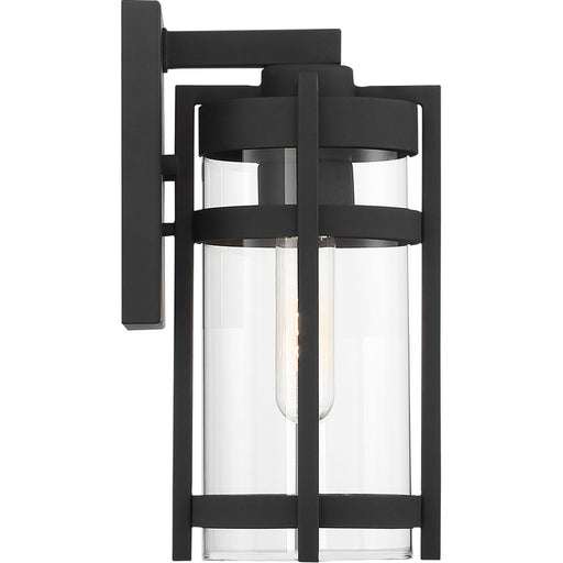 SATCO/NUVO Tofino 1-Light Small Lantern Textured Black Finish With Clear Seeded Glass (60-6571)