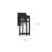 SATCO/NUVO Tofino 1-Light Small Lantern Textured Black Finish With Clear Seeded Glass (60-6571)