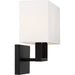 SATCO/NUVO Tribeca 2-Light Vanity Aged Bronze Finish With White Linen Shade (60-6719)
