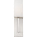 SATCO/NUVO Vesey 1-Light Wall Sconce Brushed Nickel Finish With White Linen Shade (60-6691)