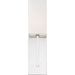 SATCO/NUVO Vesey 1-Light Wall Sconce Polished Nickel Finish With White Linen Shade (60-6693)