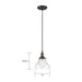 SATCO/NUVO Vintage 1-Light Pendant With Clear Glass Vintage Lamp Included (60-5503)