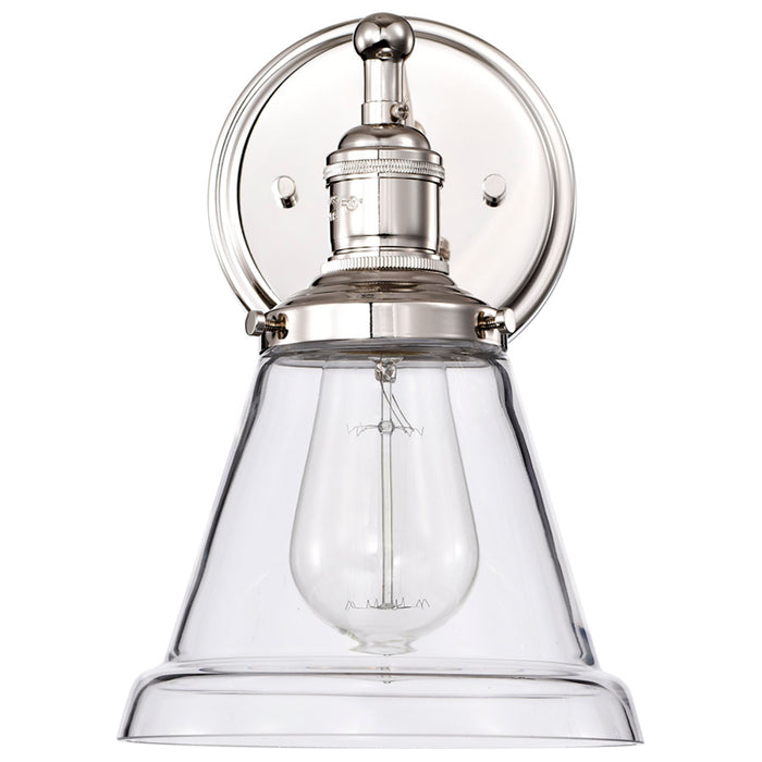 SATCO/NUVO Vintage 1-Light Sconce With Clear Glass Vintage Lamp Included (60-5412)