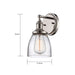 SATCO/NUVO Vintage 1-Light Sconce With Clear Glass Vintage Lamp Included (60-5414)