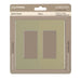 SATCO/NUVO Wall Plate For Dimmers And Sensors 2-Gang Ivory Finish Lutron (96-222)