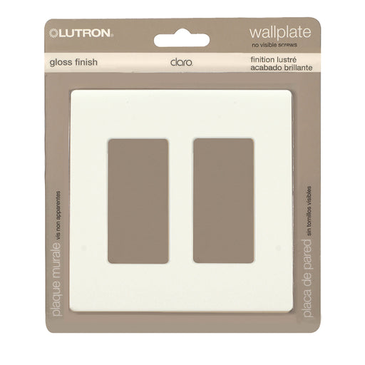 SATCO/NUVO Wall Plate For Dimmers And Sensors 2-Gang White Finish Lutron (96-221)