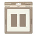 SATCO/NUVO Wall Plate For Dimmers And Sensors 2-Gang White Finish Lutron (96-221)