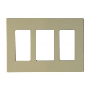 SATCO/NUVO Wall Plate For Dimmers And Sensors 3-Gang Ivory Finish Lutron (96-322)