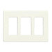 SATCO/NUVO Wall Plate For Dimmers And Sensors 3-Gang White Finish Lutron (96-321)