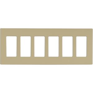 SATCO/NUVO Wall Plate For Dimmers And Sensors 6-Gang Ivory Finish Lutron (96-622)