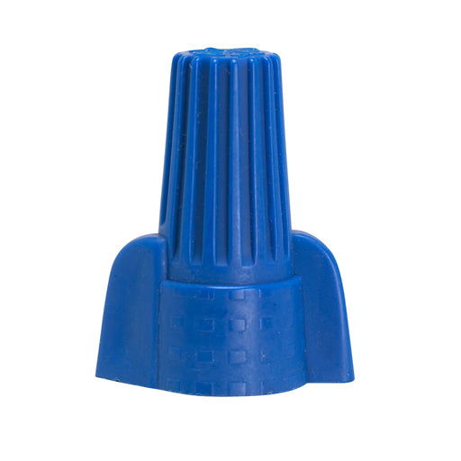 SATCO/NUVO Wing Nut Wire Connector With Spring Inserts For 105C Supply Wire 600V Blue Finish 4 #10 Maximum (90-2241)