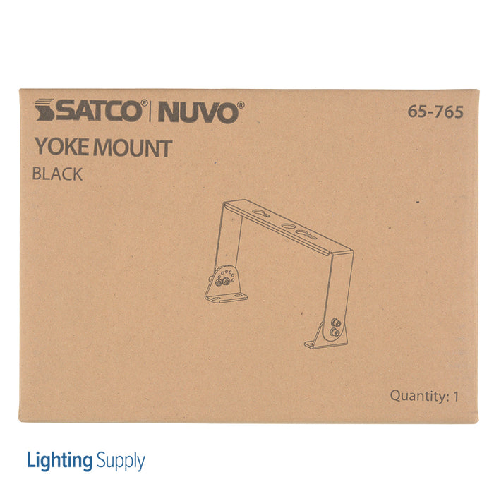 SATCO/NUVO Yoke Mount Bracket Black Finish For Use With Gen 2 100W/150W And CCT And Wattage Selectable UFO High Bay Fixtures (65-765)