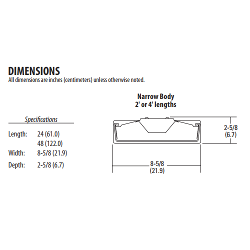 Lithonia 32W 48 Inch LED Square Basket Wraparound Fixture 4000K 120-277V 82 CRI 3994Lm (SBL4 LP840)