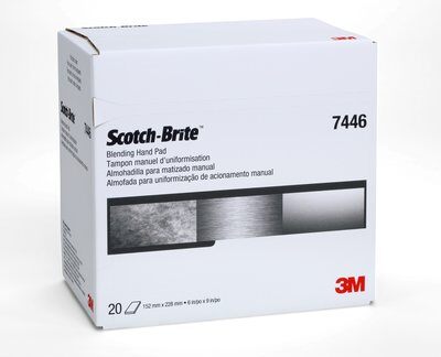 3M - 65056 Scotch-Brite Blending Hand Pad 7446 6 Inch X 9 Inch S Medium (7100082599)