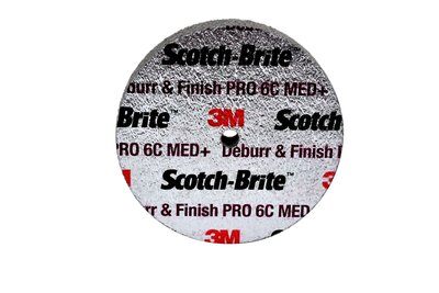 3M - 65007 Scotch-Brite Deburr And Finish Pro Unitized Wheel 3 Inch X 1/2 Inch X 1/4 Inch 6C Medium Plus (7100053420)