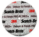 3M - 65021 Scotch-Brite Deburr And Finish Pro Unitized Wheel 3 Inch X 1/8 Inch X 1/4 Inch 6C Medium Plus (7100053418)
