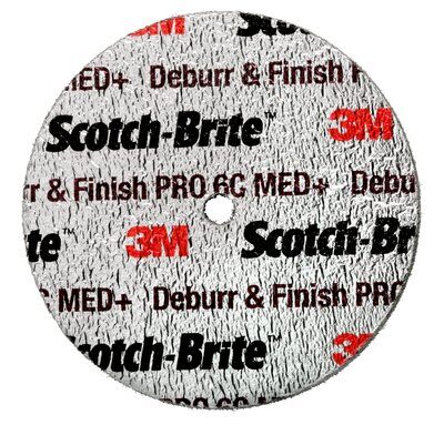 3M - 90130 Scotch-Brite Deburr And Finish Pro Unitized Wheel 6 Inch X 1 Inch X 1 Inch 8C CRS Plus (7100111228)